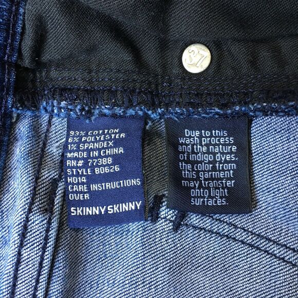 Madewell Skinny Jeans Dark Wash Zip Cuffs Size 25 - Picture 8 of 9